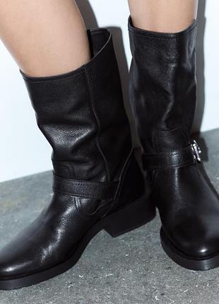 Шкіряні черевики zara5 фото