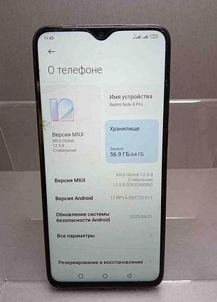 Мобильный телефон смартфон б/у xiaomi redmi note 8 pro 6/64gb