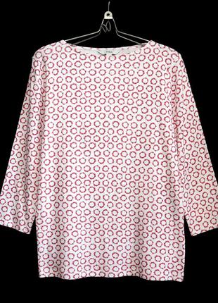 Качественная хлопковая трикотажная футболка с рукавом 3/4 р.14