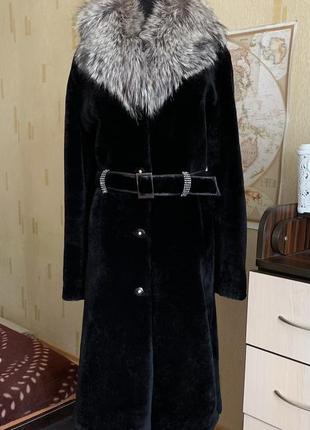 Шуба натуральная мутон размер м/l