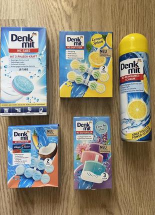 Ароматический блок для туалета denkmit lemon splash, 2 шт 96 г