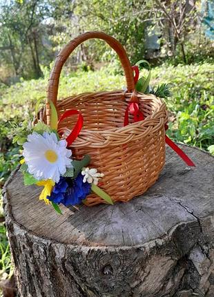 Кошик плетений з лози