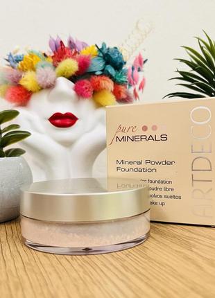 Оригінал artdeco mineral powder foundation мінеральна розсипчаста пудра 4 light beige
