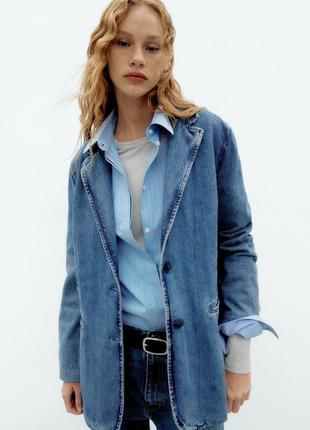 Джинсовый жакет,пиджак zara
