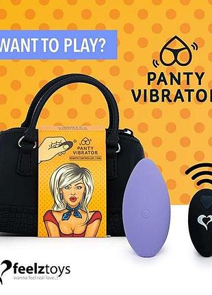 Вибратор в трусики с пультом ду feelztoys panty vibrator purple