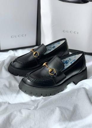 Женские лоферы gucci loafers horsebit
