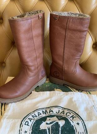 Люкс! сапоги panama jack на меху, натуральная кожа + подарок