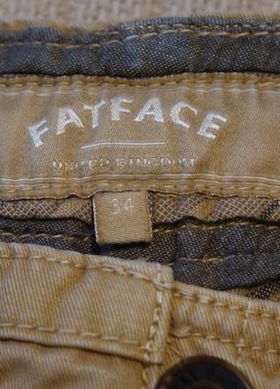 Плотные х/б шорты цвета пустыни fat face англия. 34 р.4 фото