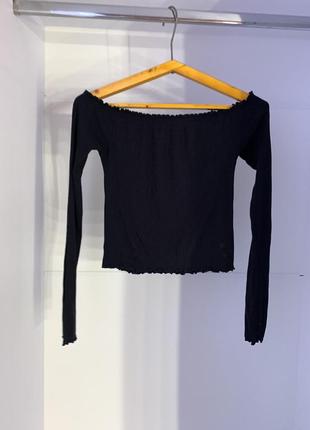 Лонгслів з відкритими плечима