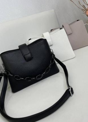 Женская стильная и качественная сумка из эко кожи 3 цвета1 фото
