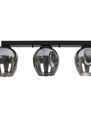 Люстра пристельова на планці 756xpr0231f-3 bk+bk (500)