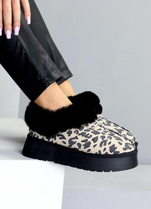 Угги угги черные натуральная замша на высокой подошве платформе танкетке массивной трактор...