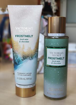 Набір лосьйон для тіла і міст спрей victoria's secret frostmelt оригінал