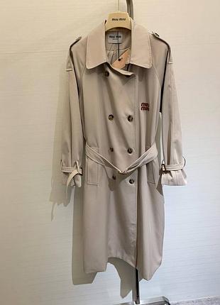Тренч в стиле miu miu