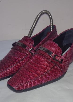 Roberto botticelli новые лоферы из кожи крокодила,36р