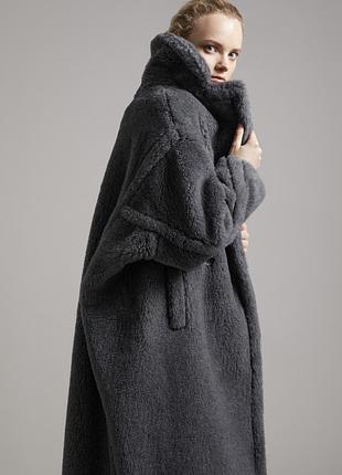 Пальто шуба Max mara weekend шуба bear icon coat италия шерсть альпака шелк