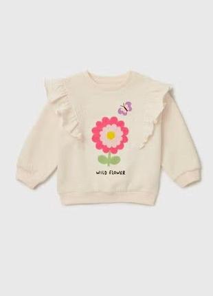 Трикотажный свитшот с начесом для девочки от бренда matalan (большая британия)