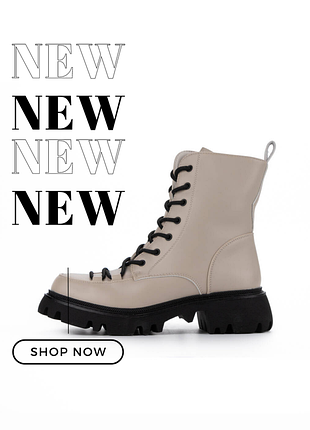 Зимние ботинки бежевого цвета