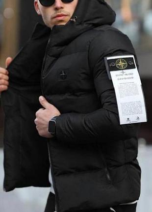 Зимова курточка stone island  розмір l