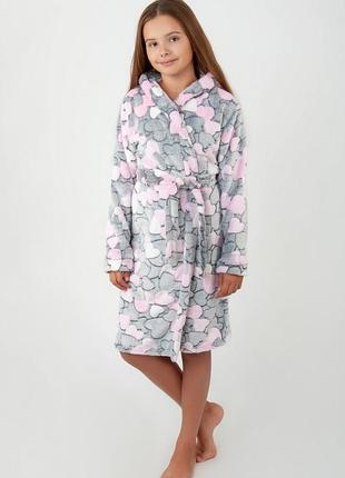 Махровый халат теплый, теплый халат подростковый, підлатковий халат плюшевий, подростковый халат махровый плюшевый