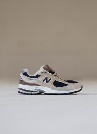 Мужские кроссовки new balance 2002r beige/blue/brown * pinapd