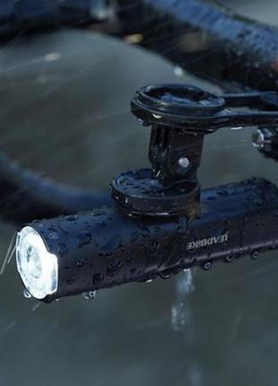 Фонарь для велосипеда с аккумулятором leadbike mq-940 m03-osram 400lm освещение передний мощный велофара