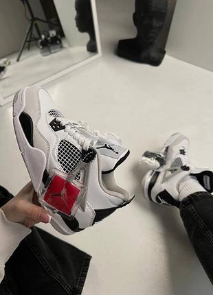 Кроссовки женские nike air jordan retro 4 military black кроссовки jordan 4 кроссовки джердан