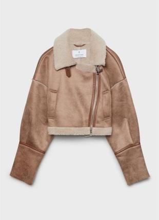 Дубленка stradivarius