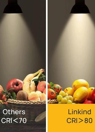 Світлодіодна лампа linkind dimmable gu5.3 5,5 вт, еквівалент 50 вт, 2700 к, теплий...