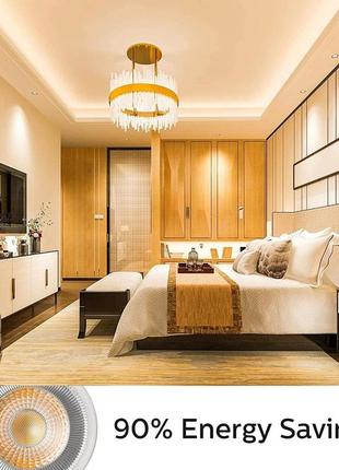 Світлодіодна лампа linkind dimmable gu5.3 5,5 вт, еквівалент 50 вт, 2700 к, теплий...