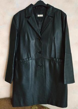 Кожаный тренч
