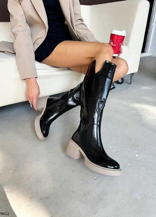 Супер стильные женские сапоги деми/зима в наличии и под отшив 💛💙🏆