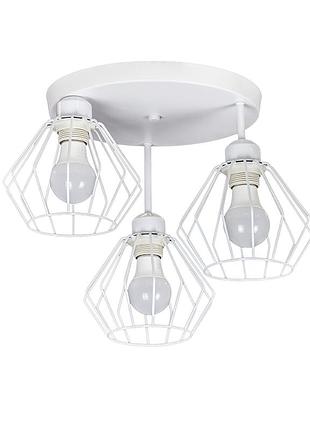 Люстра припотолочная в стиле лофт 756hpr108f-3 wh (300)