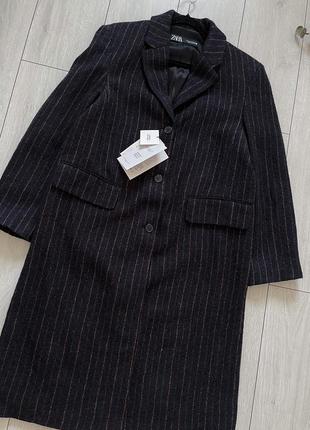Лімітоване пальто zara з 100% шерсті монтеко2 фото