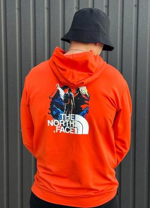 The north face orange hoodie sale