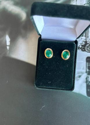 🍂винтажные серьги 🍂 🍂с акцентным камешком 🍂