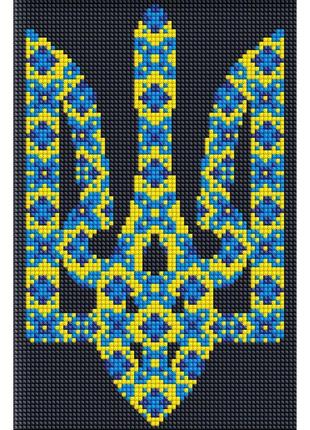Алмазна мозаїка без підрамника "символ україни" 20х30 см