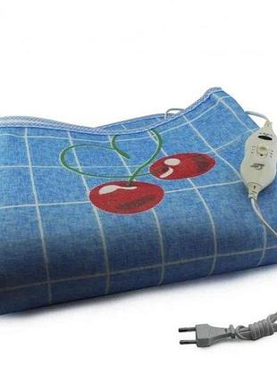 Электропростынь электрическая простынь с подогревом electric blanket 170х150см голубая клетка