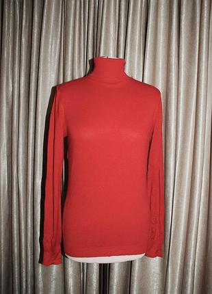 Гольф комір з відворотом базовий віскозний класичний червоний