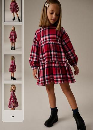 Сукня next в клітинку 3-16років🫶🫶🫶