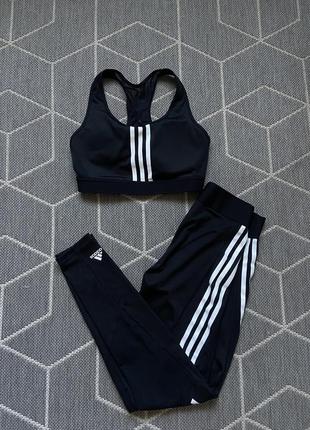 Спортивний костюм топ і лосіни adidas