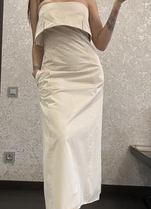 Платье zara из тонкого джинса
