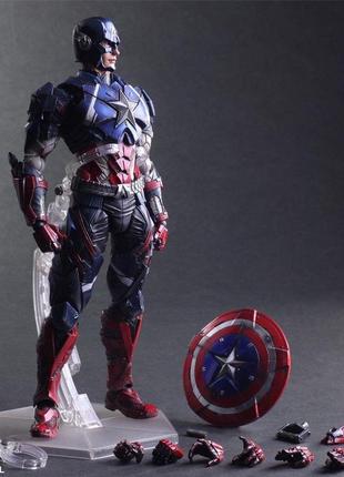 Фігурка square enix play arts captain america капітан америка