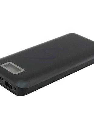 Мобільна зарядка портативна power bank 30000 mah ukc, зовнішній акумулятор, зарядка power bank. колір: чорний