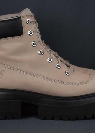 timberland LEATHER sky 6in laceup waterproof platform ботинки женские кожа камбоджа оригинал 39.5 р/25.5 см
