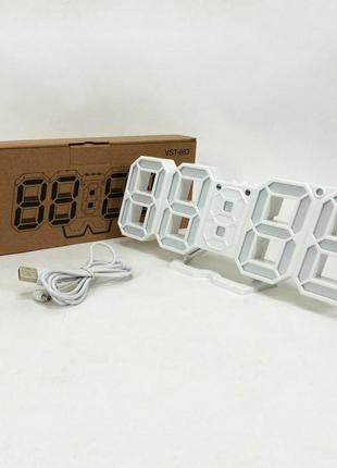 Часы электронные с яркими цифрами настольные ly-1089 led, электронные часы с kp-561...