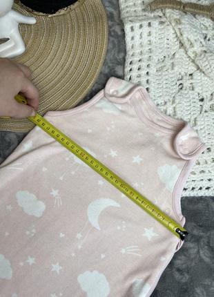 1+1=3 💖 спальный мешок next 6-9-12 68-74-80 мешочек для сна спальник кокон одеяло розовый