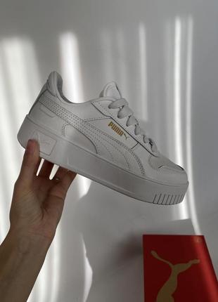 Кросівки puma carina street білі базові шкіряні оригінал