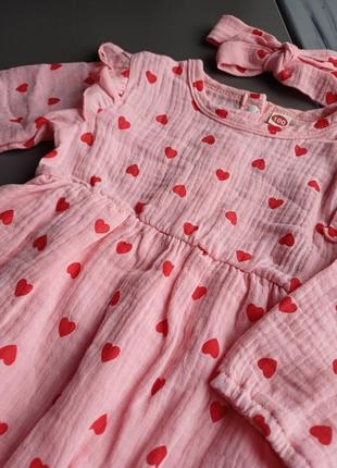 Боді-плаття із мусліну для дівчат на вік: 0-24міс10 фото