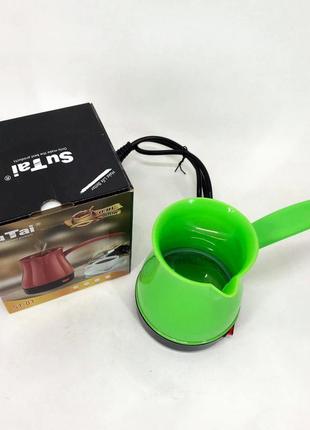 Электрическая турка для кофе с автоотключением sutai 300 мл, турки для кофе, турка для mw-196 заварного кофе